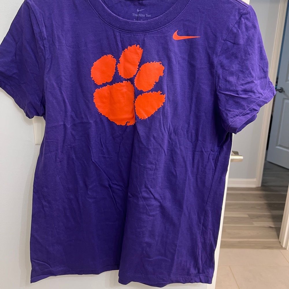 Clemson Nike Purple Tee